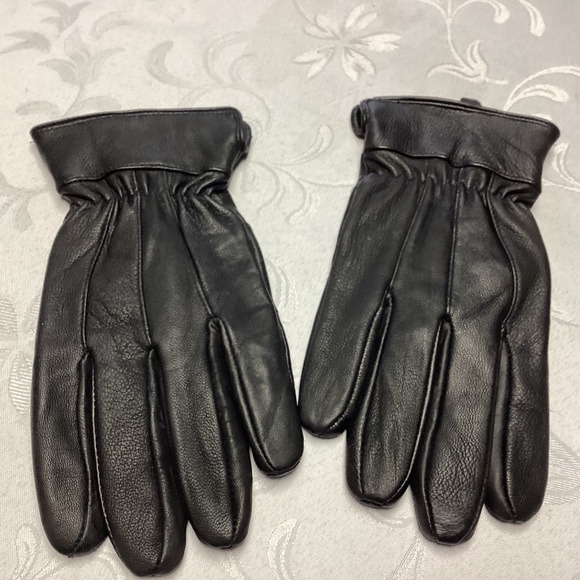 JACOB ASH HOLDINGS. MENS LEATHER GLOVES. BLACK🖤🖤 - Picture 2 of 6